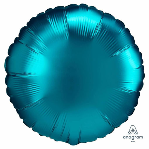 Picture of SATIN LUXE AQUA ROUND 17 INCH FOIL BALLOON